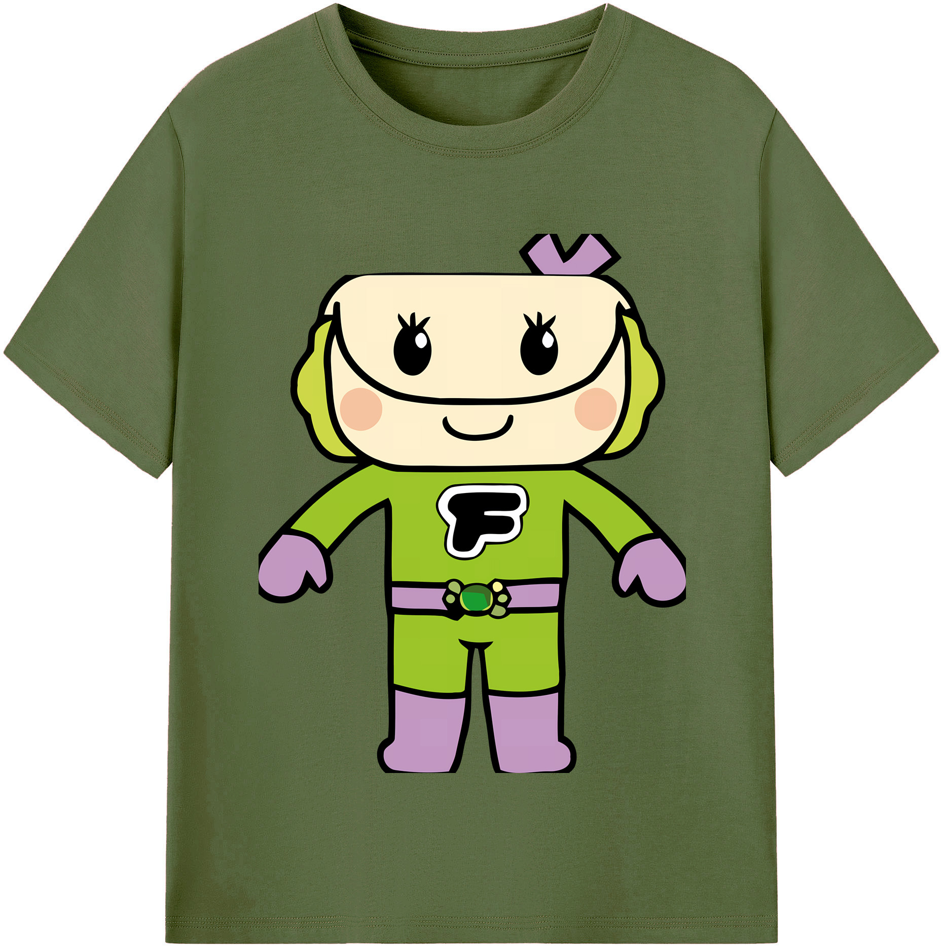 （画像用） アンパンマン Anpanman 綿100％半袖Tシャツ（フロントプリント）